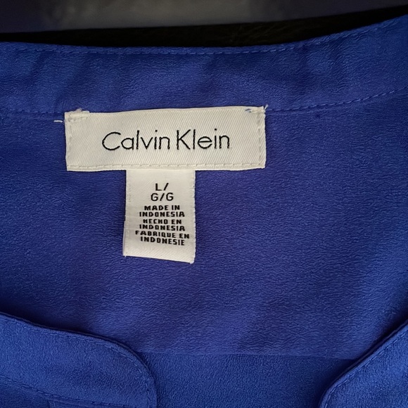 Calvin Klein Royal Blue Blouse - Picture 4 of 7